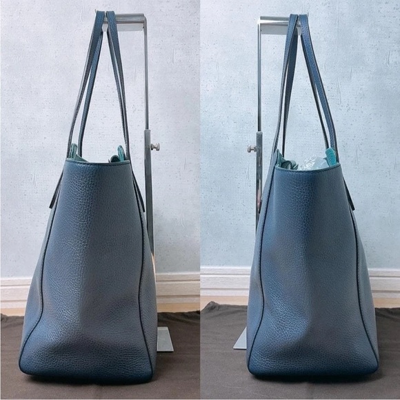 Gucci Blue Leather Shoulder Bag - Picture 4 of 10